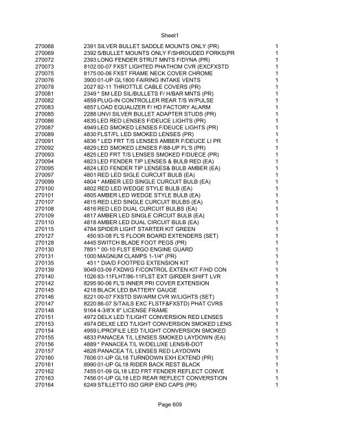 Sheet1 Page 1 SKU OEM DESCRIPTION CASE QTY 27 16770-66 ...