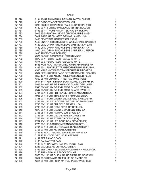 Sheet1 Page 1 SKU OEM DESCRIPTION CASE QTY 27 16770-66 ...