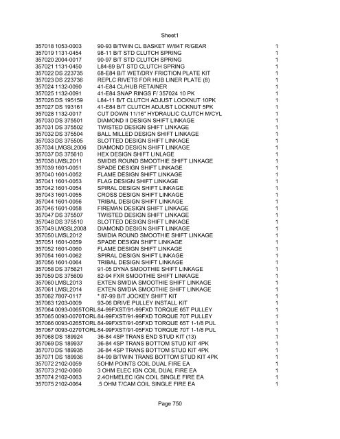 Sheet1 Page 1 SKU OEM DESCRIPTION CASE QTY 27 16770-66 ...