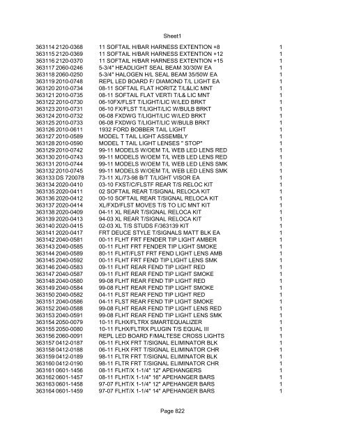 Sheet1 Page 1 SKU OEM DESCRIPTION CASE QTY 27 16770-66 ...