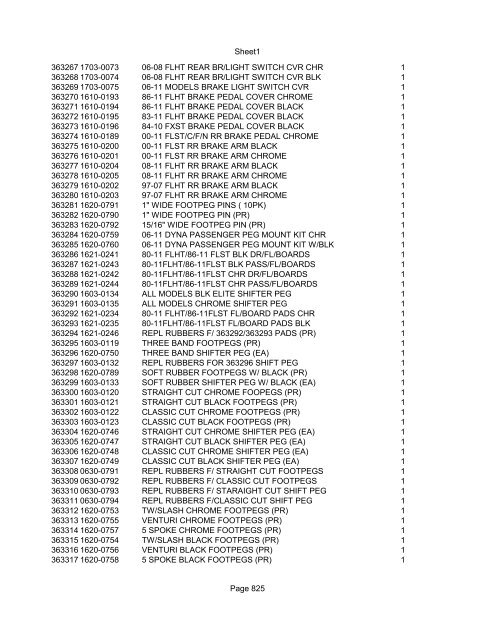 Sheet1 Page 1 SKU OEM DESCRIPTION CASE QTY 27 16770-66 ...