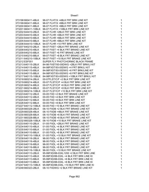 Sheet1 Page 1 SKU OEM DESCRIPTION CASE QTY 27 16770-66 ...