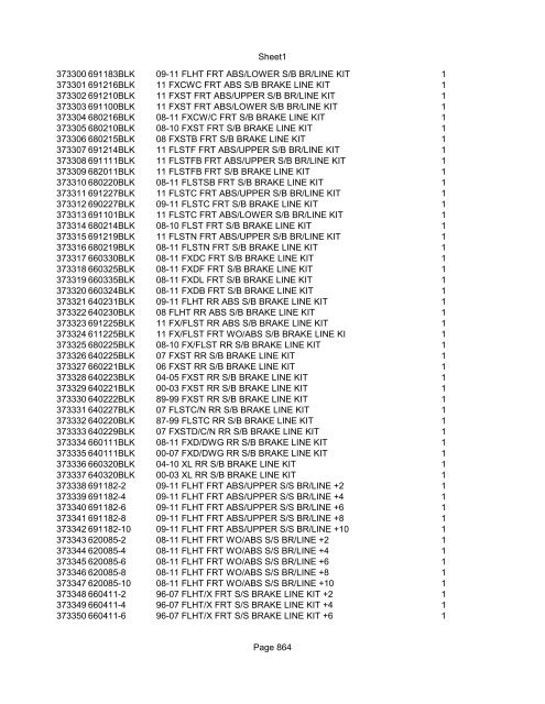 Sheet1 Page 1 SKU OEM DESCRIPTION CASE QTY 27 16770-66 ...