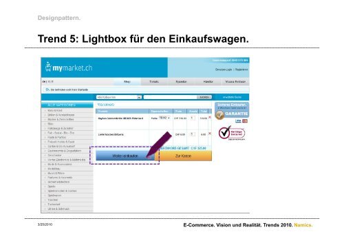 Trends im E-Commerce 2010 - Namics