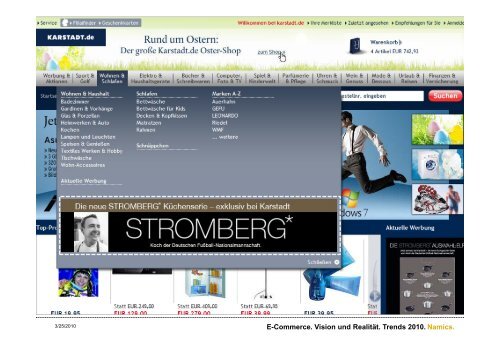 Trends im E-Commerce 2010 - Namics