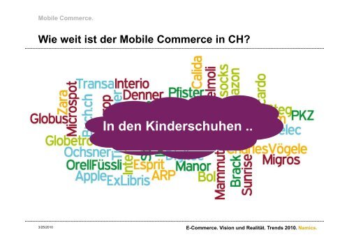 Trends im E-Commerce 2010 - Namics