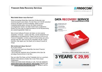 Freecom Data Recovery Services FAQ' (1)s - Arp