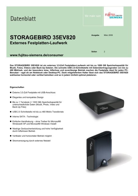 STORAGEBIRD 35EV820 Externes Festplatten-Laufwerk - Snogard