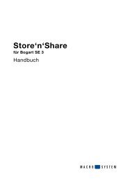 Store'n'Share für Bogart SE 3 - MacroSystem