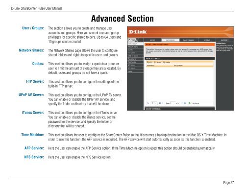 DNS-320 User Manual - D-Link