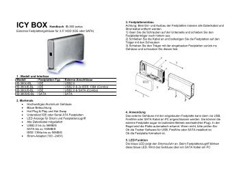 ICY BOX Handbuch IB-360 series Externes ... - Raidsonic
