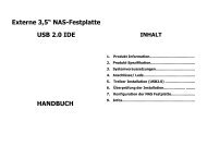 Externe 3,5“ NAS-Festplatte USB 2.0 IDE HANDBUCH