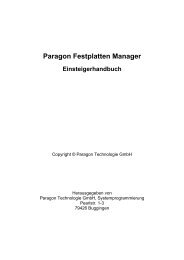 Paragon Festplatten Manager