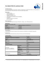 Technisches Datenblatt (PDF) - Oli Lacke GmbH
