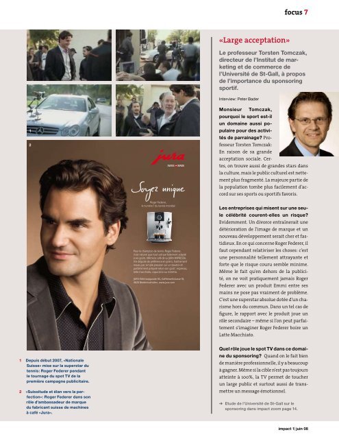 impact - mai 08 - Roger Federer - Numéro 1 de la ... - Publisuisse SA