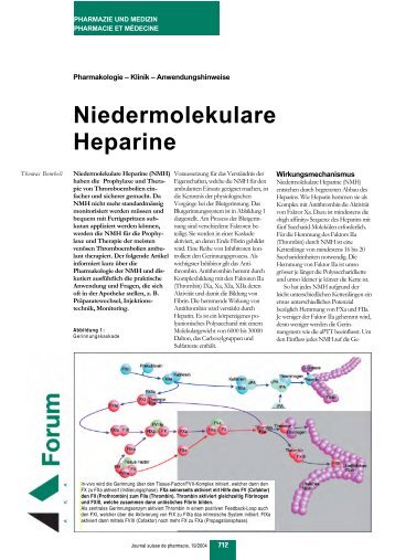 Niedermolekulare Heparine - pharmaSuisse