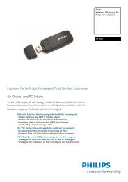 PTA01/00 Philips Wireless USB-Adapter für Philips Fernsehgeräte*