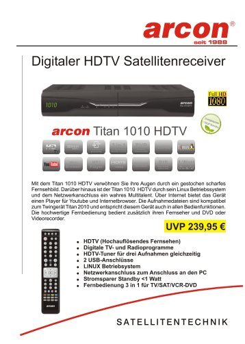 Titan 1010 HDTV - Arcon