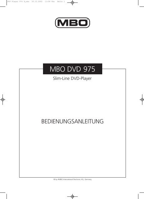DVD Player 975 D_neu - JET GmbH