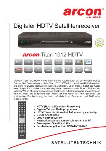 Titan 1012 HDTV - Arcon