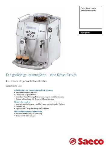 RI9724/01 Saeco Kaffeevollautomaten - Philips