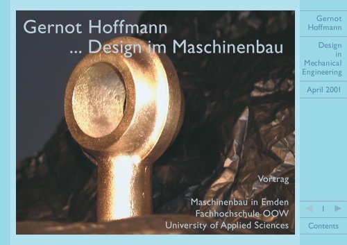 Gernot Hoffmann ... Design im Maschinenbau