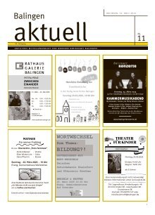 22.03.2025 Balingen aktuell