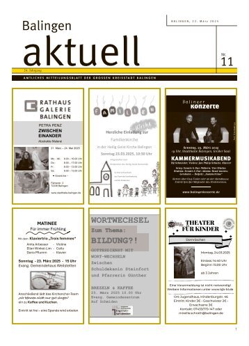 22.03.2025 Balingen aktuell