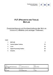 pjt (projekte und tools) matlab - wicTronic