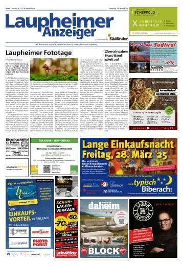 22.03.2025 Laupheimer Anzeiger