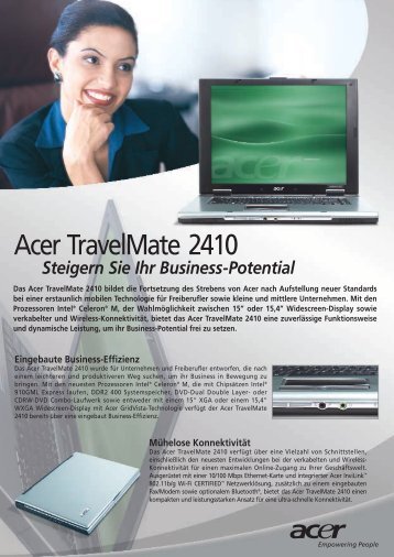 Acer TravelMate 2410 - produktinfo.conrad.com
