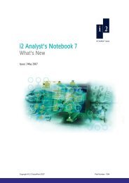 i2 Analyst's Notebook 7 - ISS Africa -Investigation Software Solutions