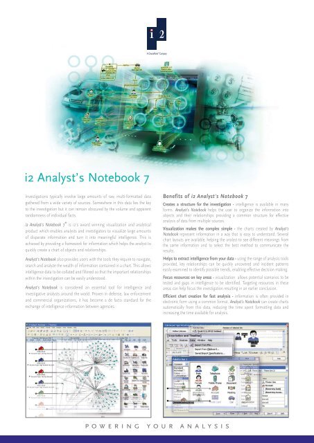 i2 Analyst's Notebook 7 Datasheet.qxd - ISS Africa -Investigation ...