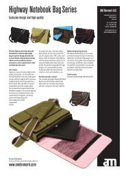 Highway Notebook Bag Series - AM Denmark A/S