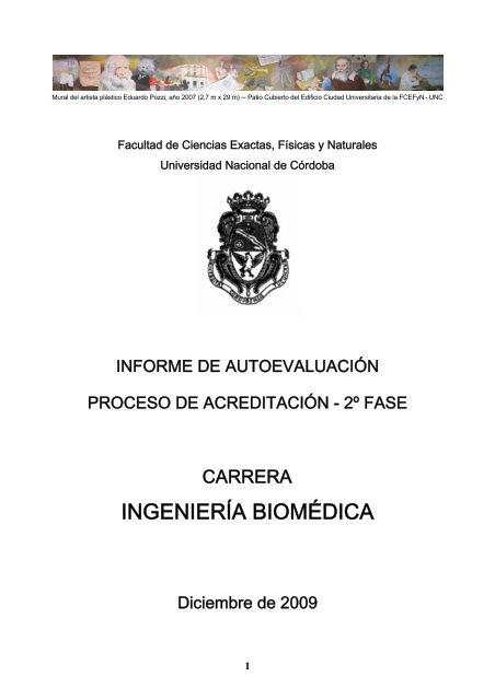 Ingenieria Biomedica Facultad De Ciencias Exactas Fisicas Y