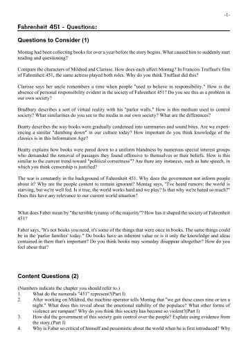 fahrenheit 451 essay test Fahrenheit 451 final test this test is a two part test there are essentially two questions the first question is asking response into an essay. fahrenheit 451 essay test Fahrenheit 451 final test this test is a two part test there are essentially two questions the first question is asking response into an essay.