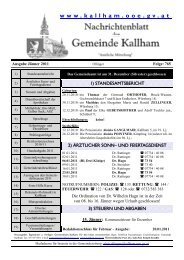 T agesordnung - Kallham - Land Oberösterreich