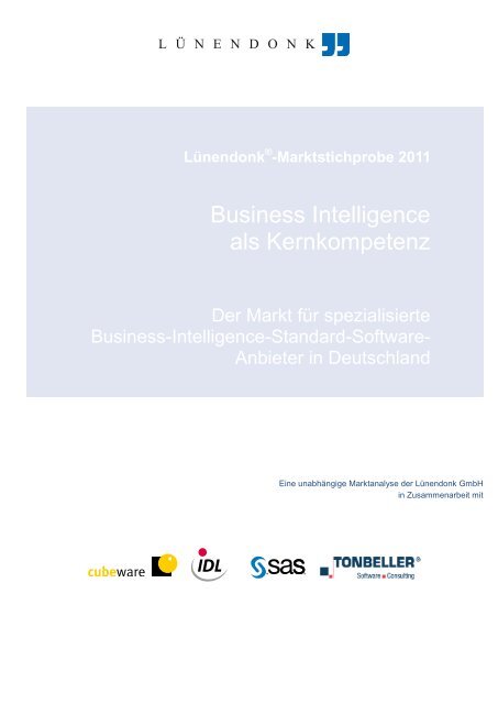 Business Intelligence als Kernkompetenz - Lünendonk-Shop