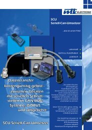 SCU Seriell-Can-Umsetzer Datentransfer ... - WTK Elektronik