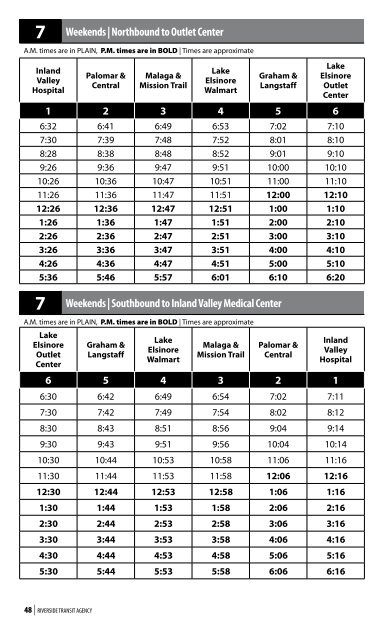 Ride Guide - Riverside Transit Agency