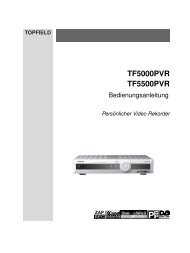 TF5000PVR / TF5500PVR Bedienungsanleitung - Topfield