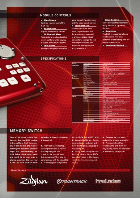 Support - 2012 General Catalogue - Pearl Music Europe