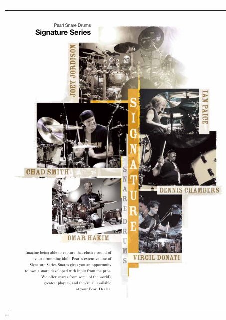 Support - 2012 General Catalogue - Pearl Music Europe