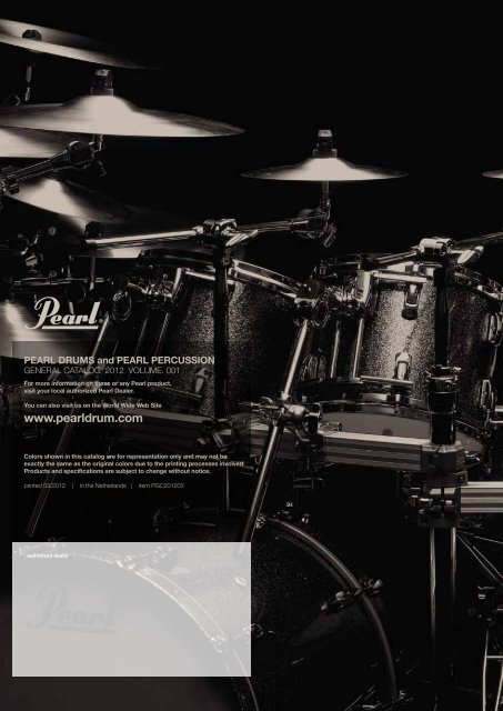 Support - 2012 General Catalogue - Pearl Music Europe