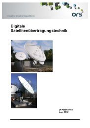 Digitale Satellitenübertragungstechnik - ORS