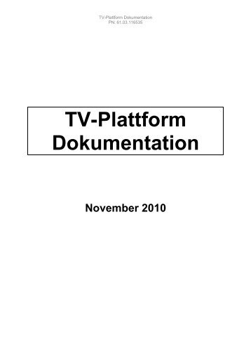 Fragebogen Hauptstudie TV-Plattform Befragung + Begehung ... - AGF