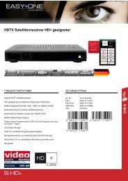 HDTV Satellitenreceiver HD+ geeigneter - SetOne
