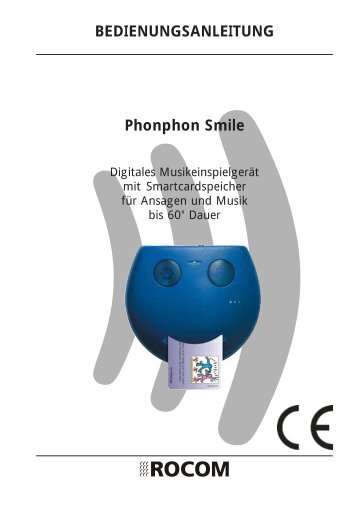 Bedienungsanleitung Phonphon Smile - Rocom