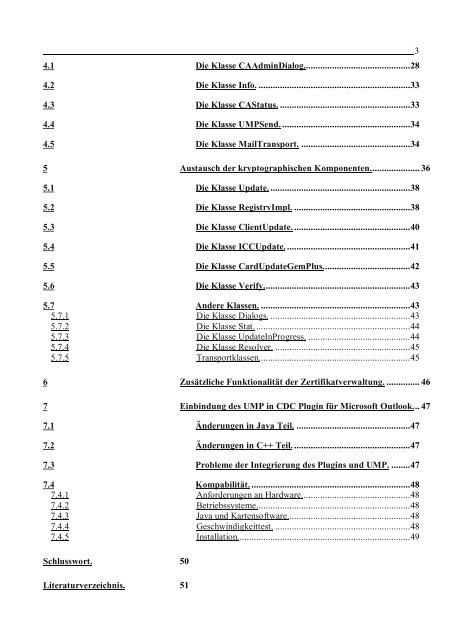 Implementierung des Austausches kryptographischer Komponenten ...