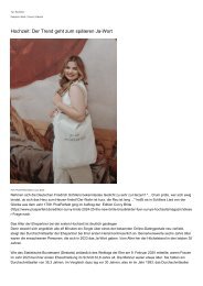 Hochzeit: Der Trend geht zum spaeteren Ja-Wort